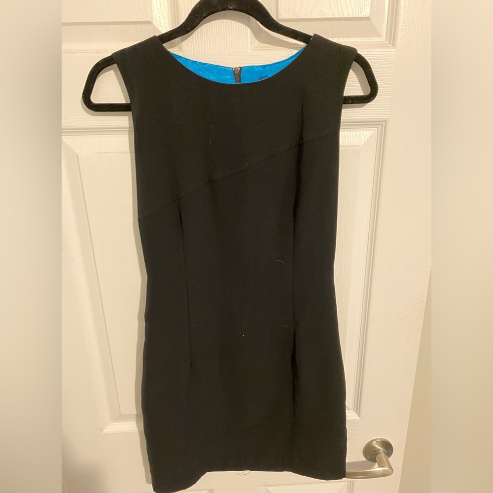 Vintage Fitted Black Mini Dress